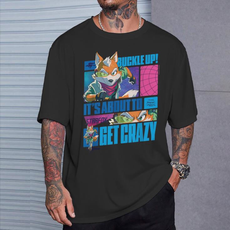 ザ・スーパーマリオギャラクシー・ムービーtarfox Buckle Up Action Tシャツ 彼への贈り物