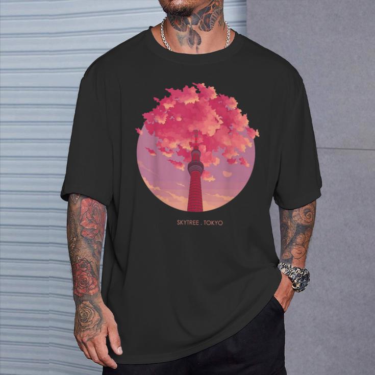 シグネチャー 東京都 スカイライン 日本土産 スカイツリー Tシャツ 彼への贈り物