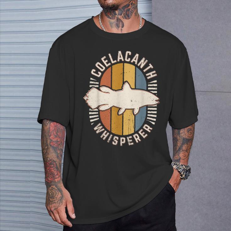 シーラカンスウィスパラー ヴィンテージ クラシック レトロ 動物 愛 Tシャツ 彼への贈り物