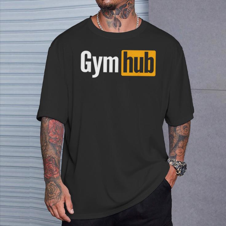 ジムハブ – フィットネス ウエイトリフティング 大人 モチベーション Tシャツ 彼への贈り物
