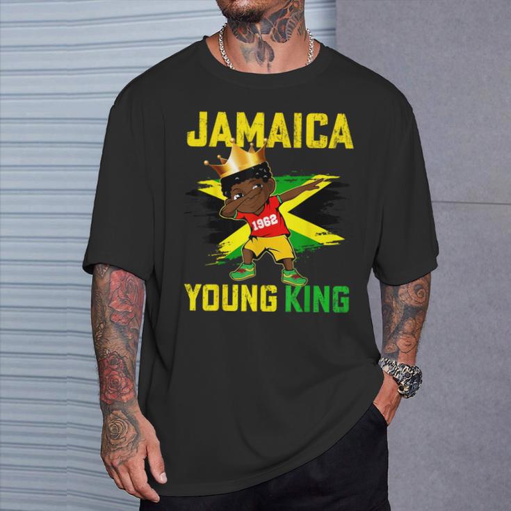 ジャマイカ キング 61Th Celebrating 1952 ブラック 男の子 キッズ 幼児 Tシャツ 彼への贈り物