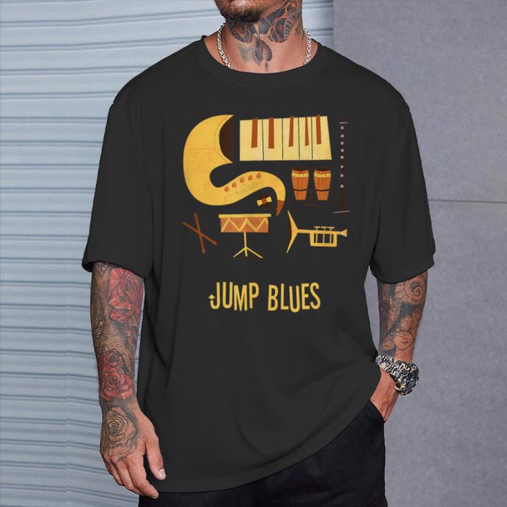 ジャンプ・ブルース-ヴィンテージ・ブルース・ミュージック Tシャツ 彼への贈り物