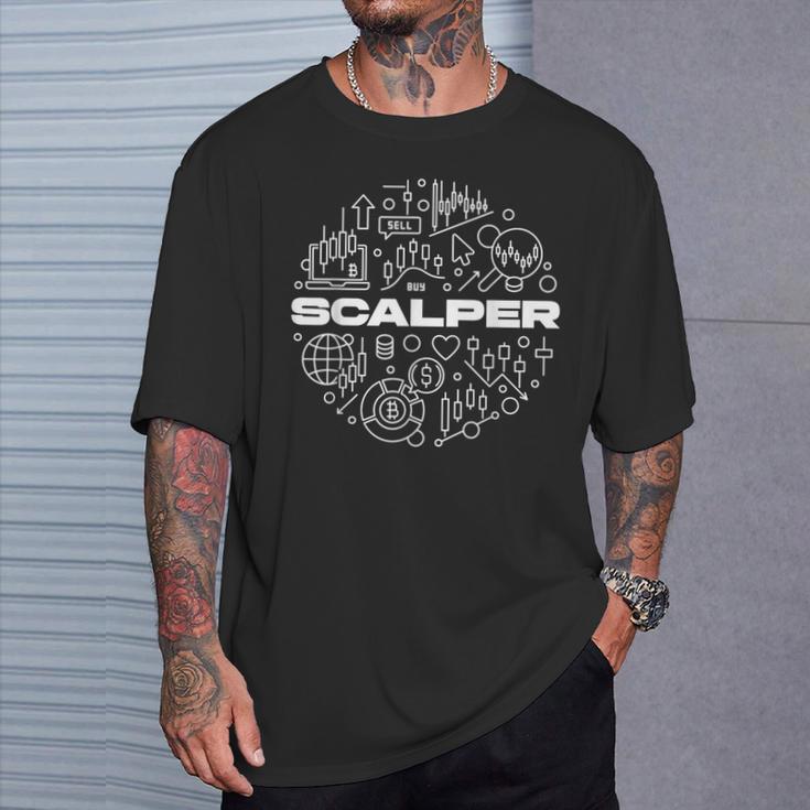 スカルパー 暗号スキャルピングトレーディング愛好家トレーダー Tシャツ 彼への贈り物