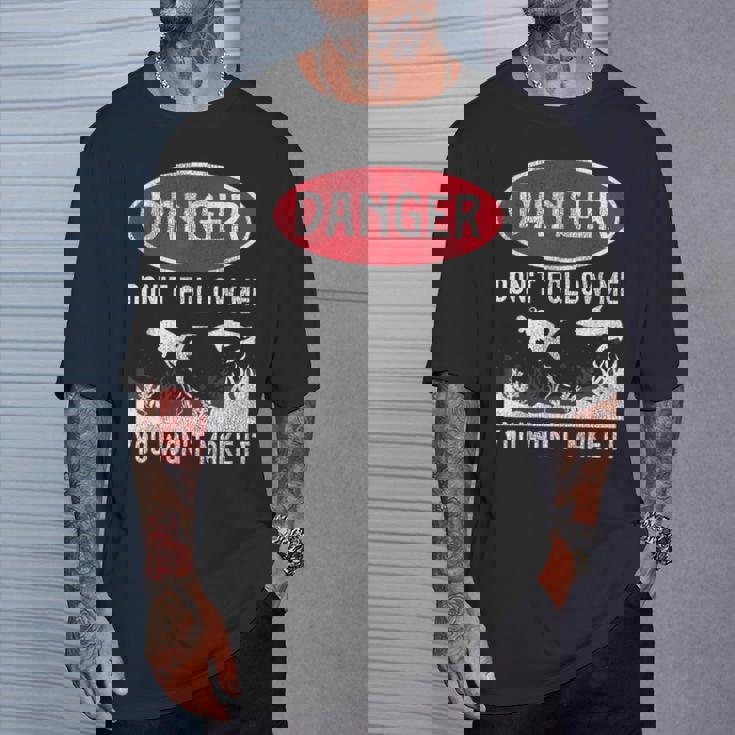 スキューバダイビング ダイバー Danger Don't Follow Me You Won't Make It Tシャツ 彼への贈り物