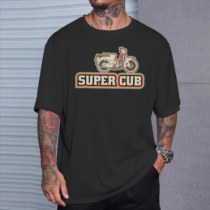 スーパーカブc100 原付バイク レトロジャパン 長袖tシャツ Tシャツ 彼への贈り物