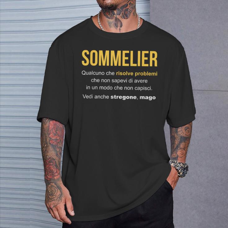 ソムリエ定義 Tシャツ 彼への贈り物