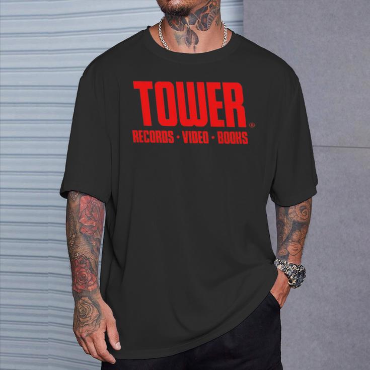 タワーレコード レトロ ヴィンテージ 音楽 ハリウッド Tシャツ 彼への贈り物