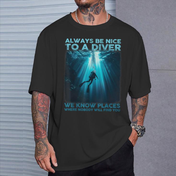 ダイバースキューバダイビング Tシャツ 彼への贈り物