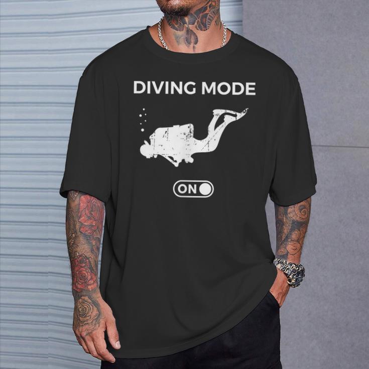 ダイビングモード スキューバダイビングインストラクターダイビング Tシャツ 彼への贈り物