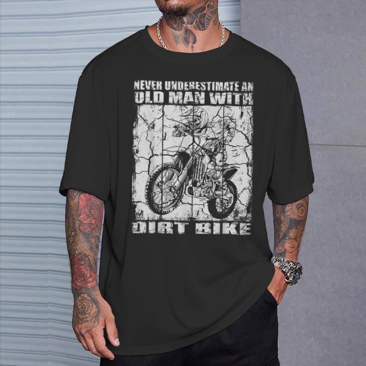 ダートバイクオールドマン Tシャツ 彼への贈り物