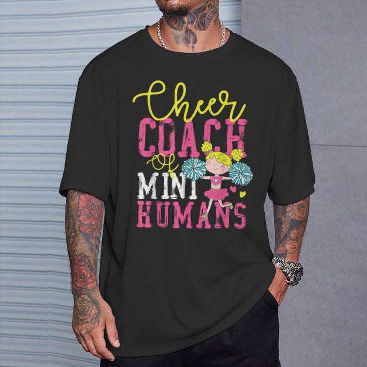 チアチアリーディングコーチ チアコーチ ミニヒューマンのチアコーチ Tシャツ 彼への贈り物