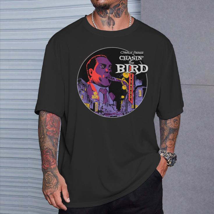 チャーリー・ チャシン ザ・バード ジャズミュージック Tシャツ 彼への贈り物