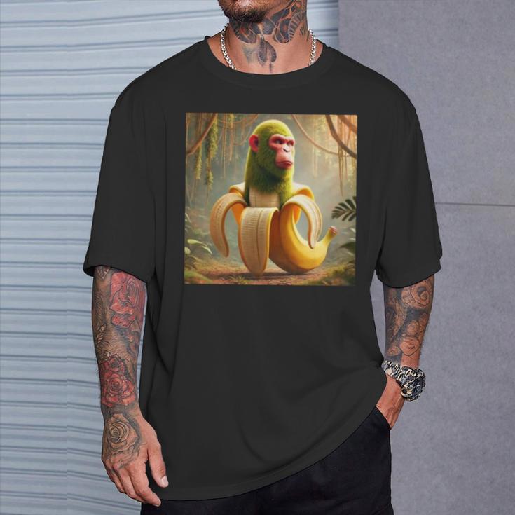 チンパンジーニ バナニーニ 長袖tシャツ Tシャツ 彼への贈り物