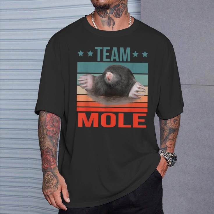 チームモグラ 動物 モグラ Tシャツ 彼への贈り物