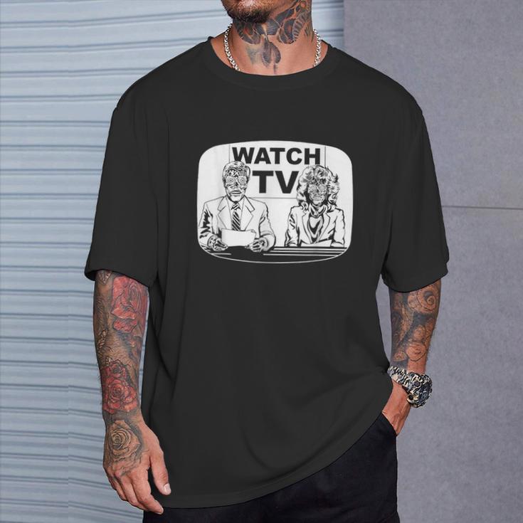 テレビを見る Tシャツ 彼への贈り物
