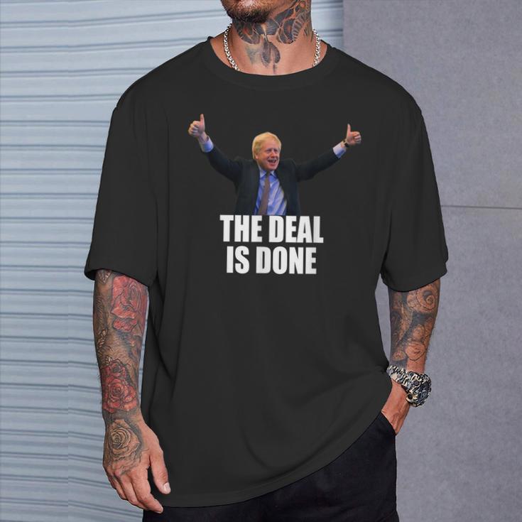 ディールは完了ですボリス・ジョンソン Brexit Deal Tシャツ 彼への贈り物