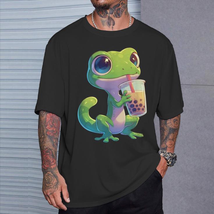 トカゲ かわいい 野生動物 ヤモリ かわいい 爬虫類 Tシャツ 彼への贈り物