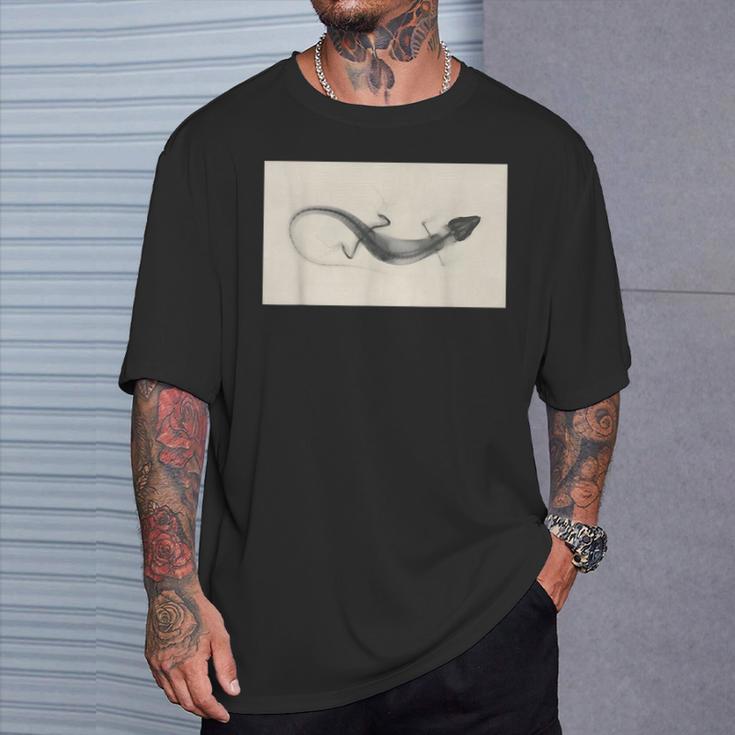 トカゲのレントゲン写真 Tシャツ 彼への贈り物