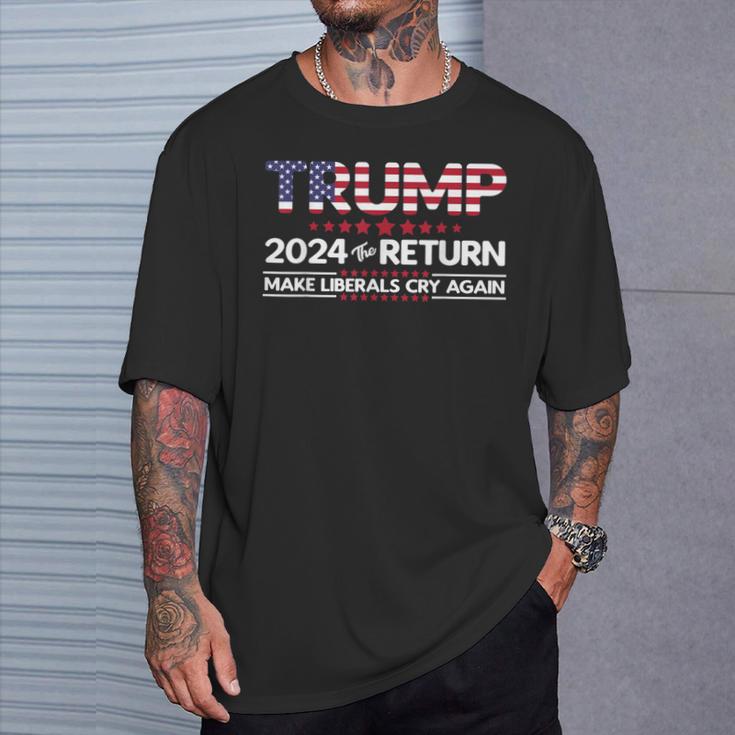 トランプ 2024 ザ・リターン Tシャツ 彼への贈り物