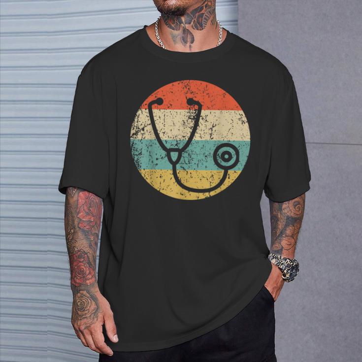 ドクター・ナースヴィンテージレトロ聴診器 Tシャツ 彼への贈り物