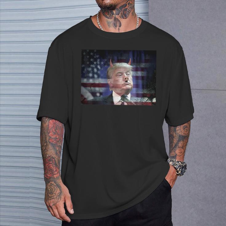 ドナルド・トランプ ブタ 動物 面白い Tシャツ 彼への贈り物