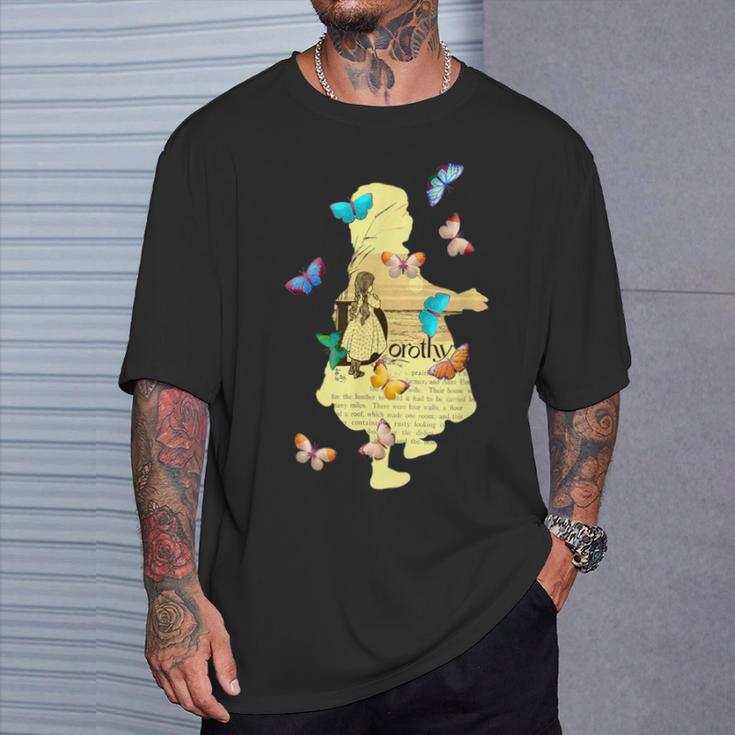 ドロシー・ゲイル・オズの魔法使い ヴィンテージフェアリーテイルブックアートスタイル Tシャツ 彼への贈り物