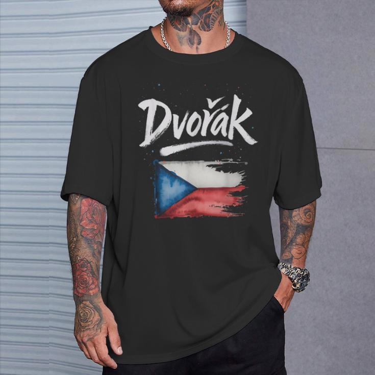 ドヴォルザーク チェコの旗 チェコの名前 Tシャツ 彼への贈り物