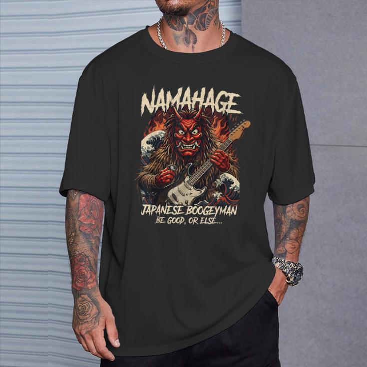 ナマハゲ ロックスター 日本のブギーマン Tシャツ 彼への贈り物