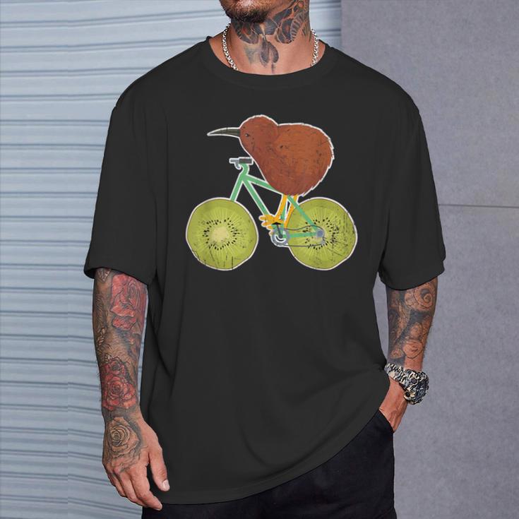 ニュージーランド自転車 キウイフルーツ愛好家向け Tシャツ 彼への贈り物