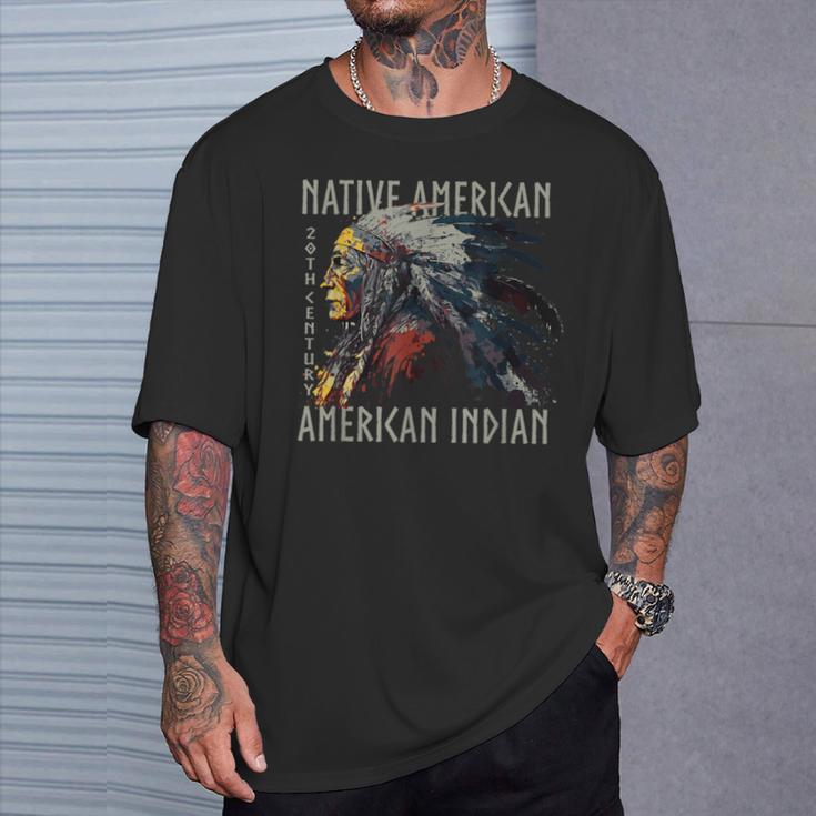ネイティブアメリカン 20世紀 アメリカインディアン Tシャツ 彼への贈り物
