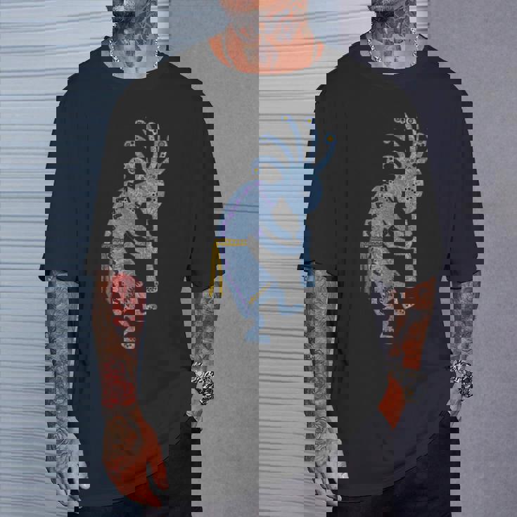 ネイティブアメリカン プエブロ カチナ スピリット ココペリ 3 Tシャツ 彼への贈り物