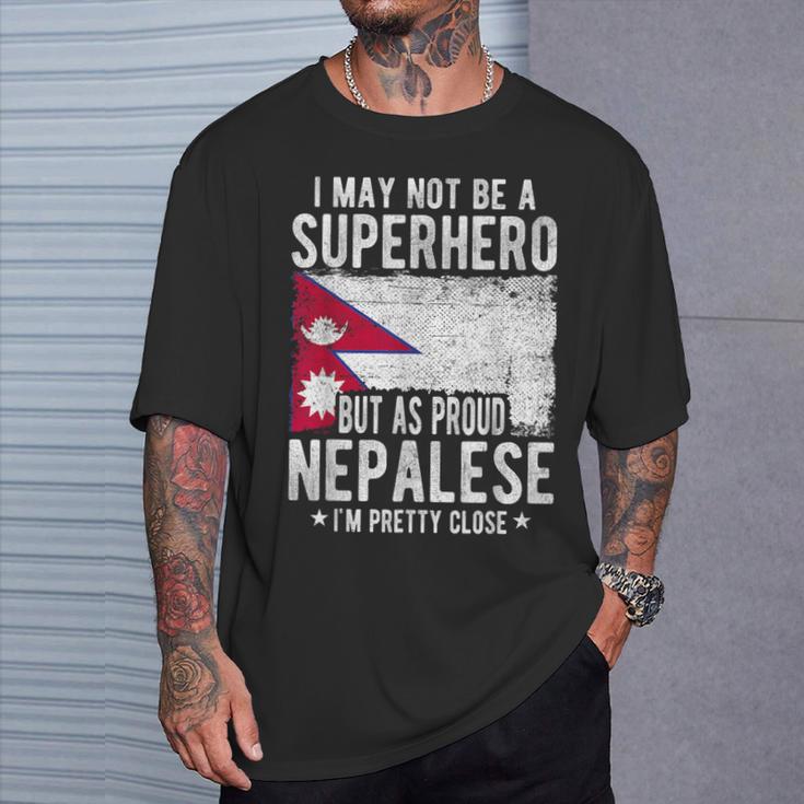 ネパール ネパール国旗 誇り高きネパール Tシャツ 彼への贈り物