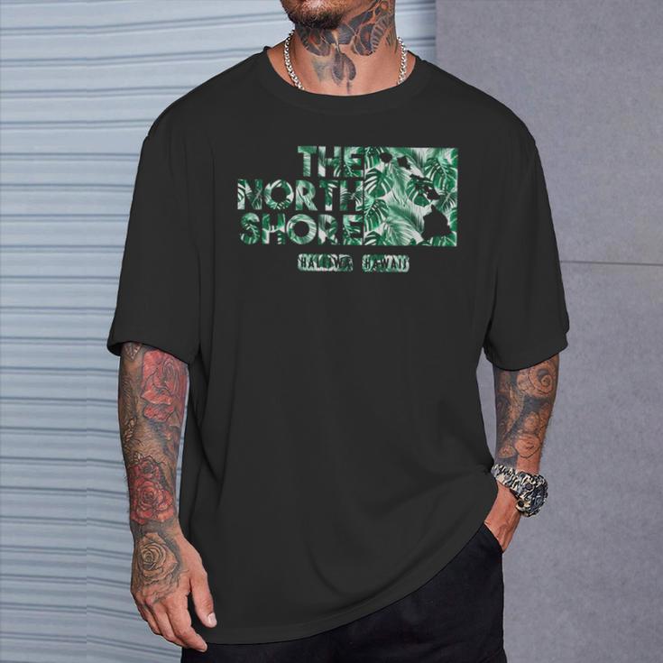 ノースショア ハワイ モンステラリーフ Tシャツ 彼への贈り物