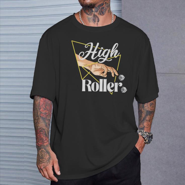 ハイローラー ゲーミングギャンブル カジノ ビッグベット ギャンブラー 長袖tシャツ Tシャツ 彼への贈り物