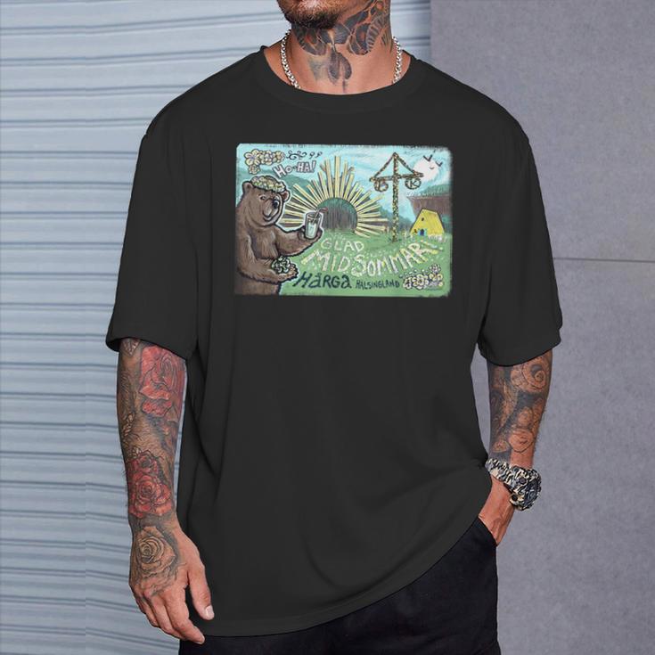 ハッピー・ミッドサマー・ベア Tシャツ 彼への贈り物