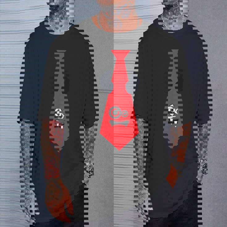 ハロウィン ネクタイ 漫画 モンスター 赤 面白い Tシャツ 彼への贈り物