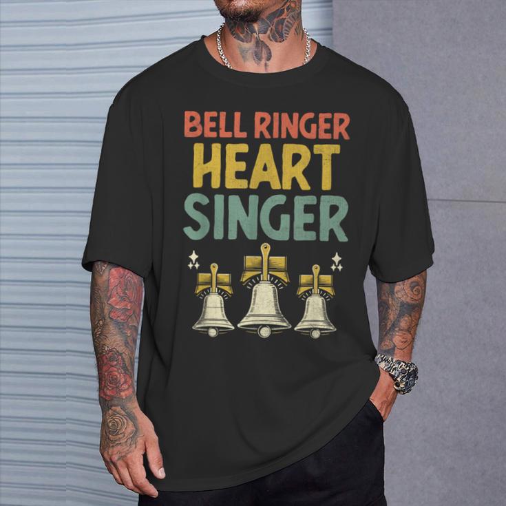 ハンドベル 奏者 合唱 面白い ハンドベル 楽器 Tシャツ 彼への贈り物