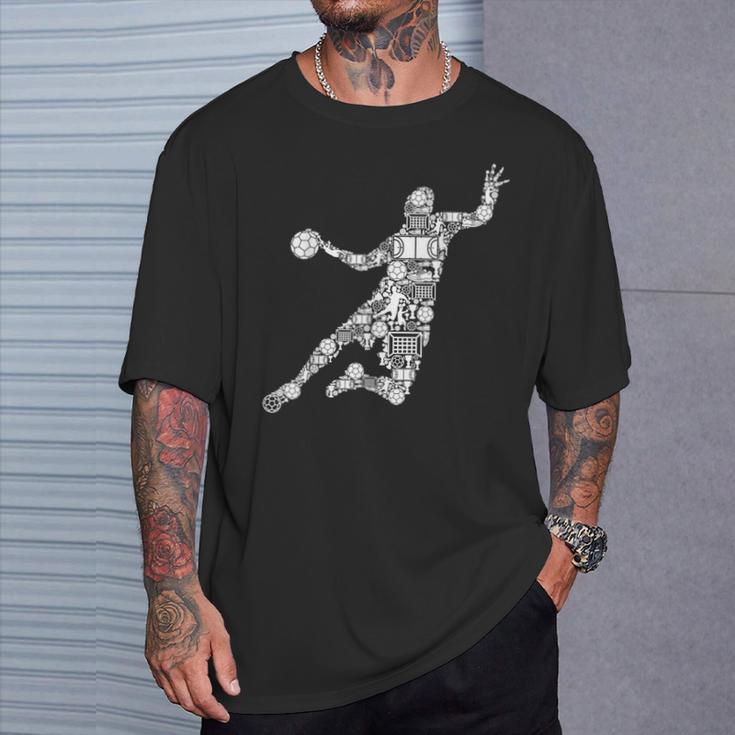 ハンドボール選手男子キッズ男子 Tシャツ 彼への贈り物