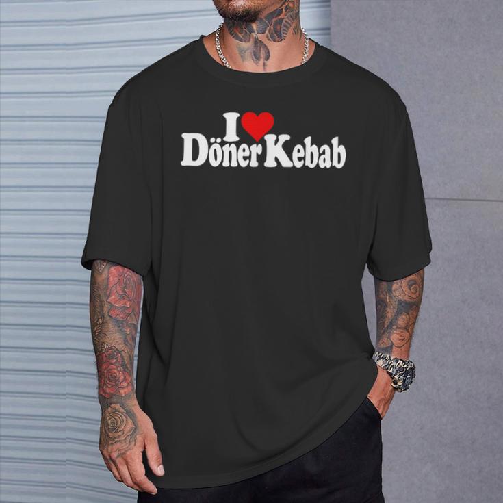 ハートドネルケバブが大好き Tシャツ 彼への贈り物
