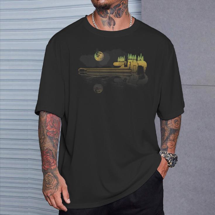 パイプレンチ 配管工 男性 パイプフィッター 配管 Tシャツ 彼への贈り物