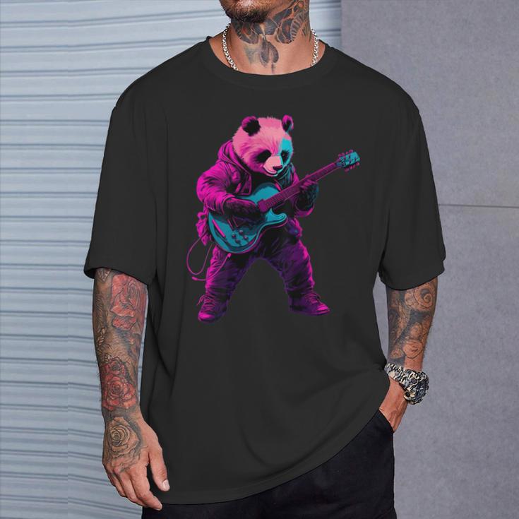 パンダプレイギター Tシャツ 彼への贈り物