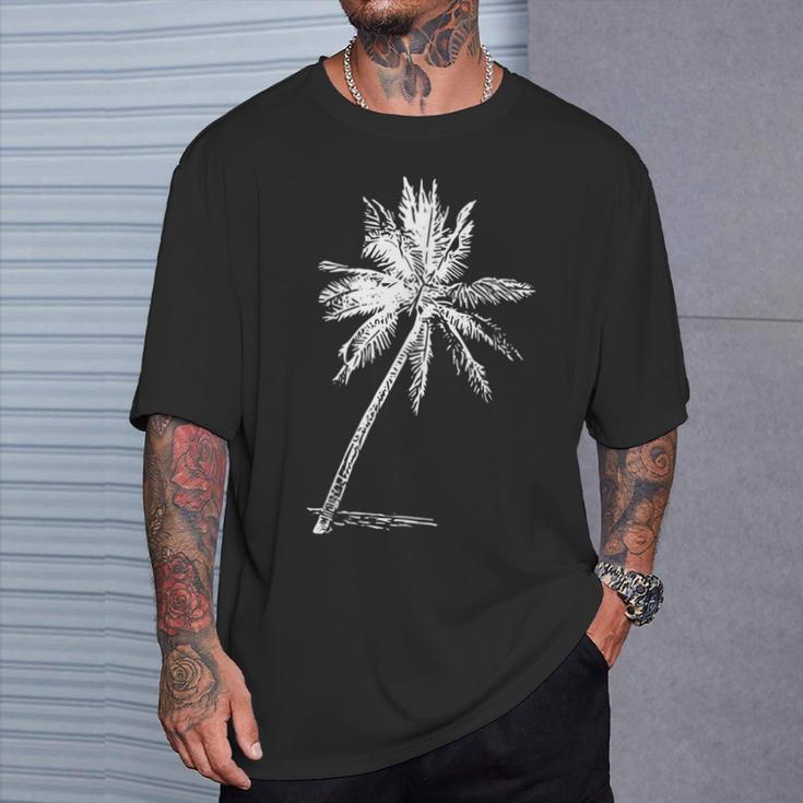 パームビーチウェア サーフィンウェア アロハ レトロ パームツリー Tシャツ 彼への贈り物