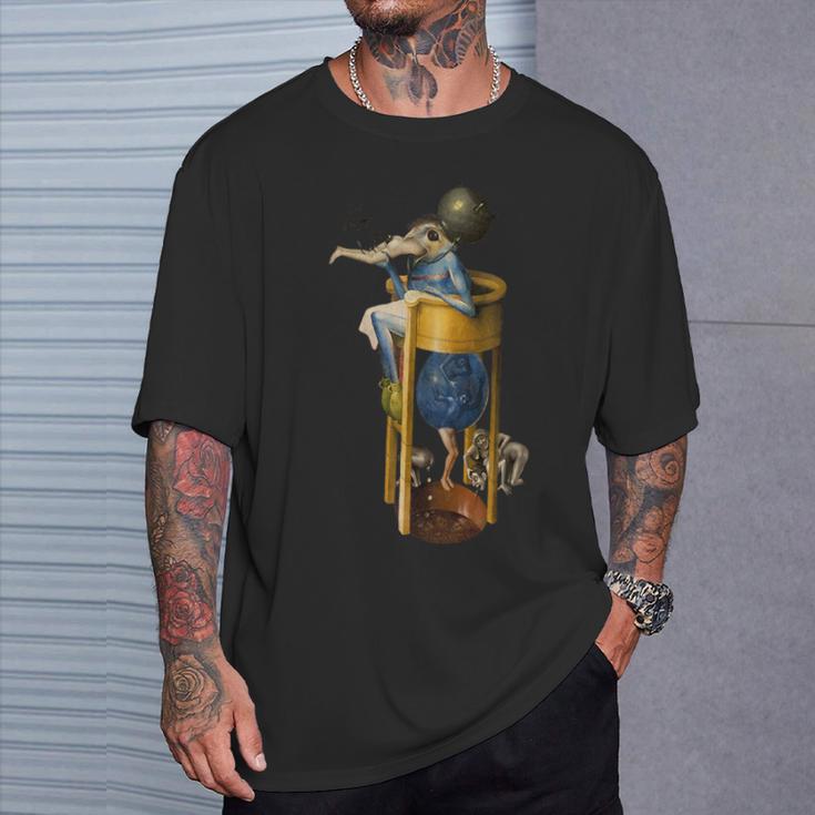 ヒエロニムス ボッシュ 大喜びの庭 悪魔 Tシャツ 彼への贈り物