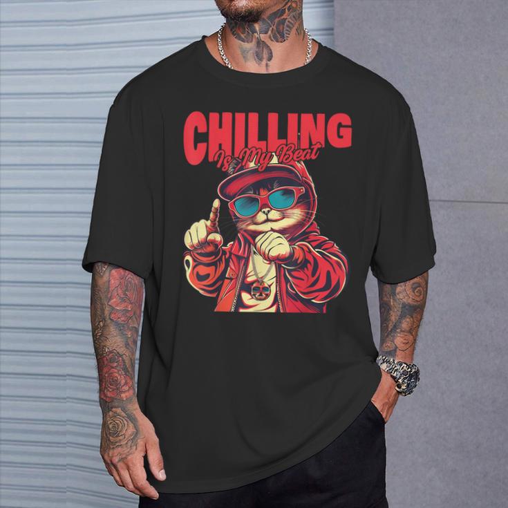ヒップホップ ラッパー 猫 子猫 キティ ギフト メンズ レディース キッズ ティーン向け Tシャツ 彼への贈り物
