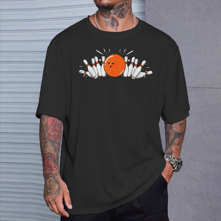 ピンボウリング I ボウラー I ボウリングチーム I ボウリング Tシャツ 彼への贈り物