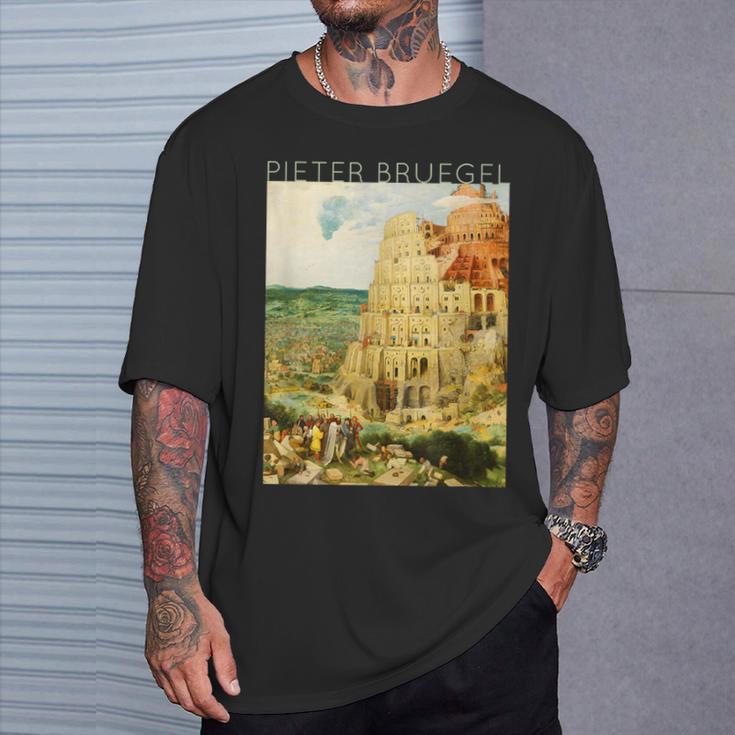 ピーテル・ブリューゲル 長老 バベルの大塔 Tシャツ 彼への贈り物