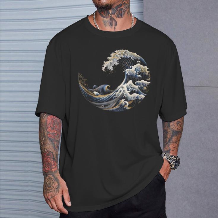 フィボナッチ数列カナガワウェーブ Tシャツ 彼への贈り物