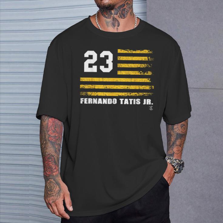 フェルナンド・タティスjrヴィンテージフラッグゲームデー Tシャツ 彼への贈り物