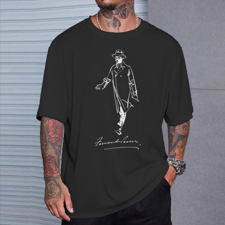 フェルナンド・ペソア ポルトガルの詩人、詩、ポルトガル Tシャツ 彼への贈り物