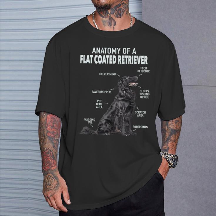 フラットコートレトリバーの解剖学 Tシャツ 彼への贈り物